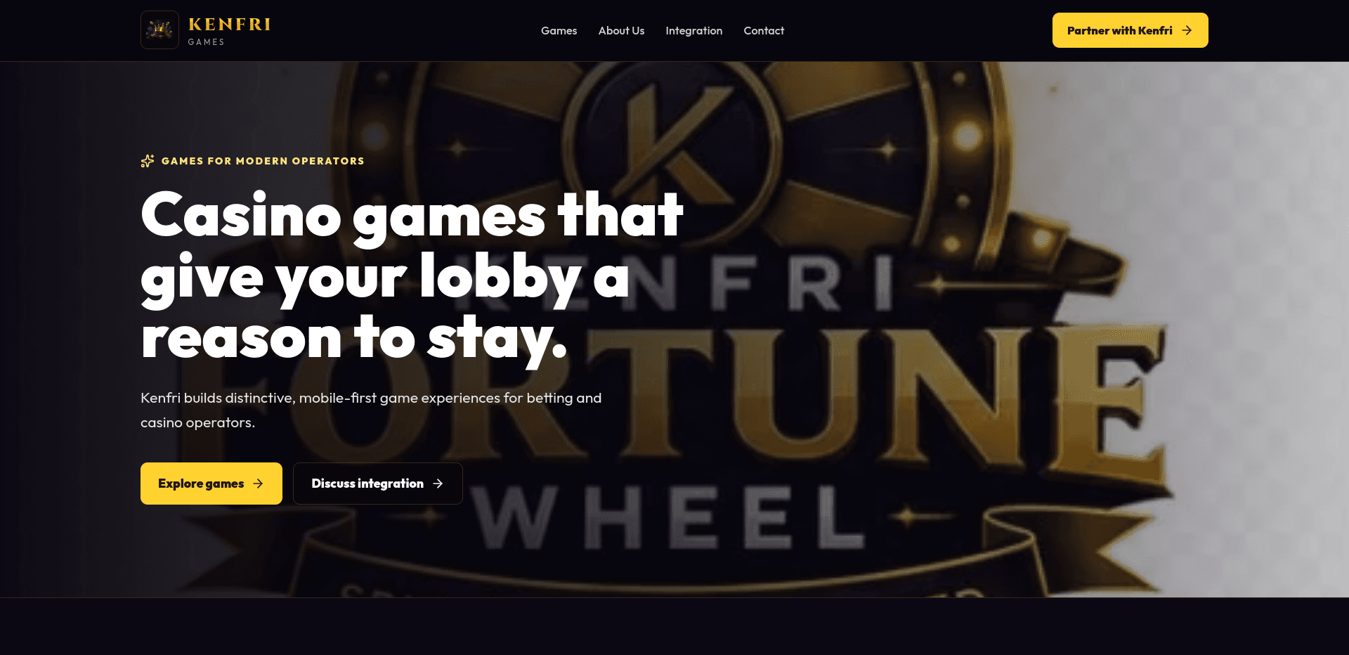 Kenfri Games website