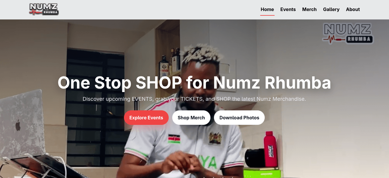 Numz Entertainment website